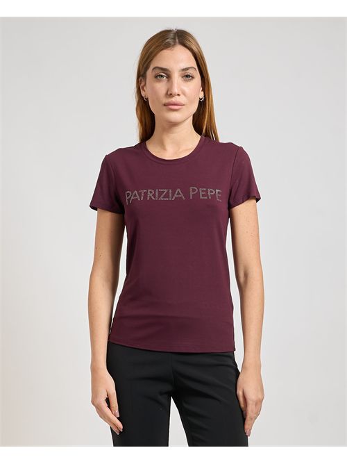 T-shirt donna Patrizia Pepe girocollo slim fit PATRIZIA PEPE | CM1419-J013M536